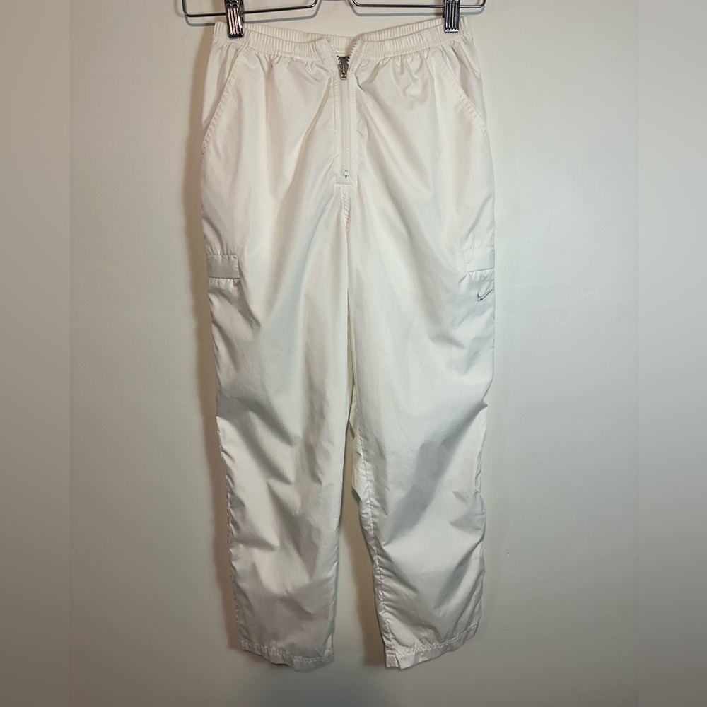 Nike White Tracksuit Bottoms